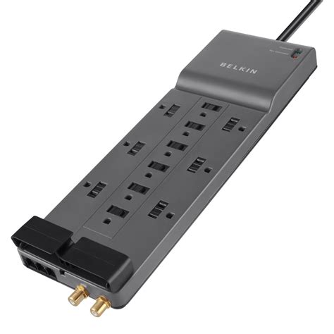 metal housing surge protection power strip|belkin power strip 12 outlet.